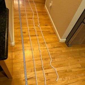 White glass Beaded Garland